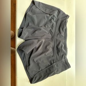 Black Lululemon running shorts